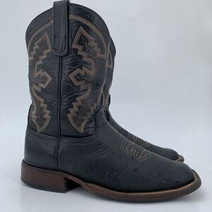 Anderson Bean Black Leather Western Boots Men’s Sz 8D (HF3)